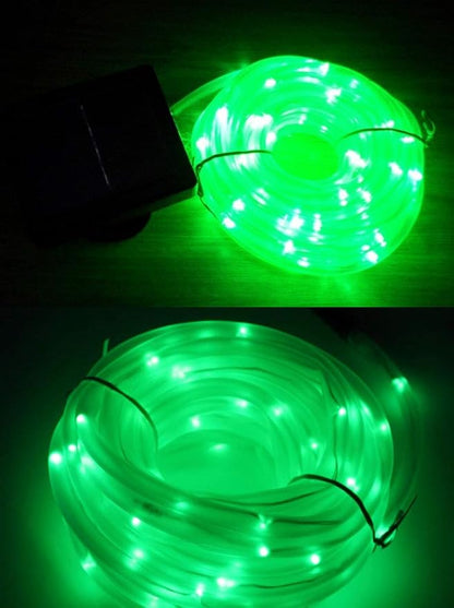 Solar String Lights, Solar Rope Light, 40FT 8 Modes 100 LED Outdoor Lighting Rope, Waterproof Copper Wire Rope String Light for Outdoor Indoor Home Garden Patio Parties(Green)
