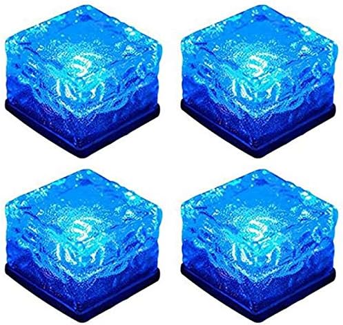 Solar Ice Cube Lights - Solar Brick Light LED Landscape Light Crystal Brick Light Outdoor Path Lights Waterproof | Lumora