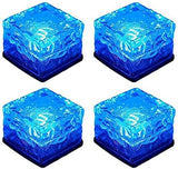Solar Ice Cube Lights - Solar Brick Light LED Landscape Light Crystal Brick Light Outdoor Path Lights Waterproof | Lumora