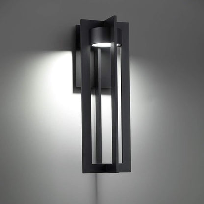 WAC Lighting dweLED, Chamber 25in LED Indoor and Outdoor Wall Light 3000K in Black