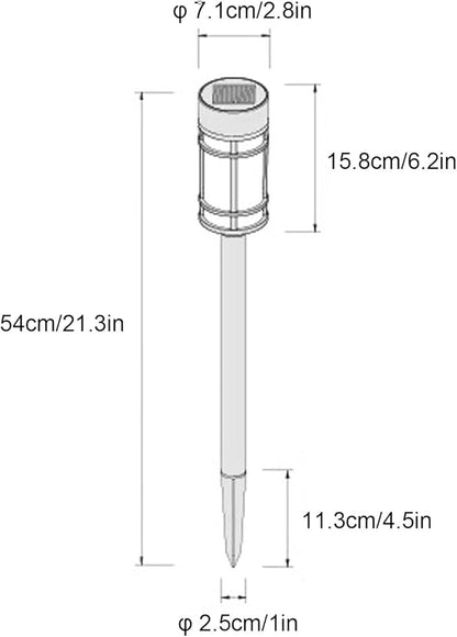 LED Solar Pathway Lights Outdoor, Decorative Solar Landscape Lights for Garden Pathway Walkway Driveway