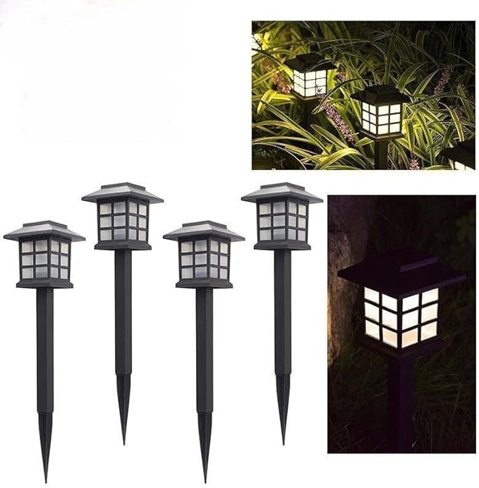 Generic LED Solar Outdoor Lights Waterproof Solar Garden Lights with 10 Hours Lighting for Patio, Yard, Garden, Landscape, Path (White Light, 2Pack), dj003xgd