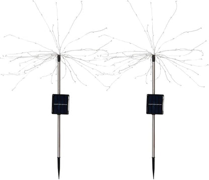 Solar Garden Decorative Lights Outdoor Solar Lawn Light Solar Pathway Light DIY Flexible Wire Warm White Colorful Light for Backyard Flower Beds Fences ABS Stainless Steel 82cm (Warm White Light