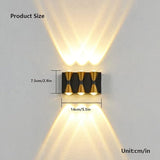 Exterior Light Fixture,Up and Down Wall Lights Indoor IP65 Waterproof Morden Wall Sconces Lighting 6W Warm White | Lumora