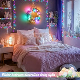 JMEXSUSS 200 LED 66ft Pastel Christmas Lights, Easter String Lights Plug in