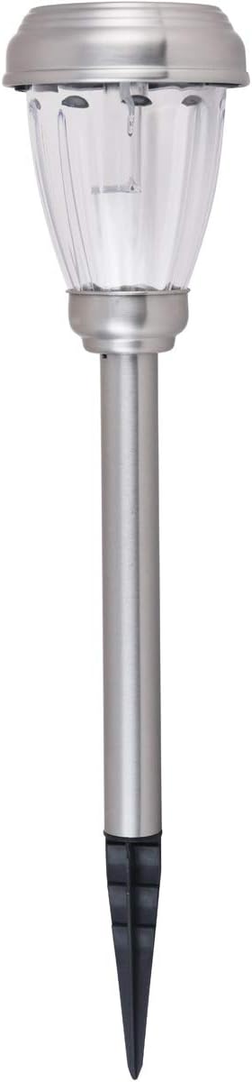 FAE 6-Pack Stainless Steel Outdoor LED Pathway Light in Silver