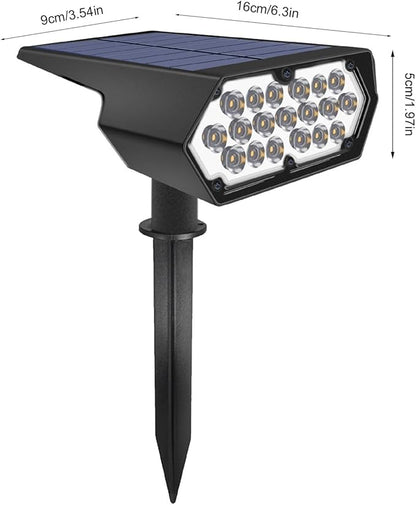 Brrnoo Lawn Spotlight Outdoor Landscape Wall Light, Landscape Spotlights Powered Garden Lighting for Patios and Yards (White &Warm White)
