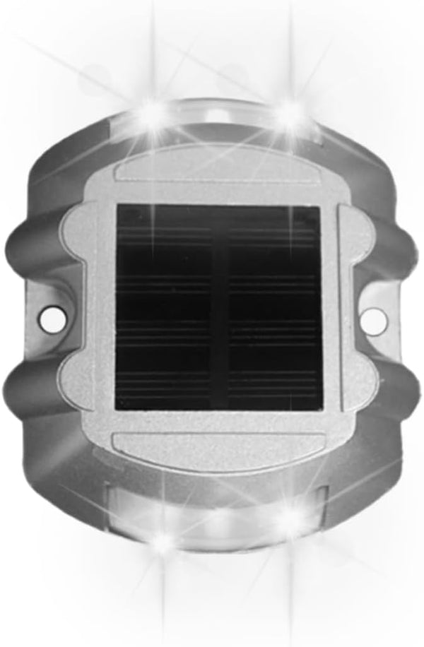 1 Pack Waterproof Solar Deck Lights Outdoor, Solar Sidewalk Lights Heat Resistant LED Warning Step Lights, Solar | Lumora