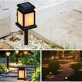 GIGALUMI Solar Lanterns Outdoor Waterproof 8 Pack Flame Effect Flickering