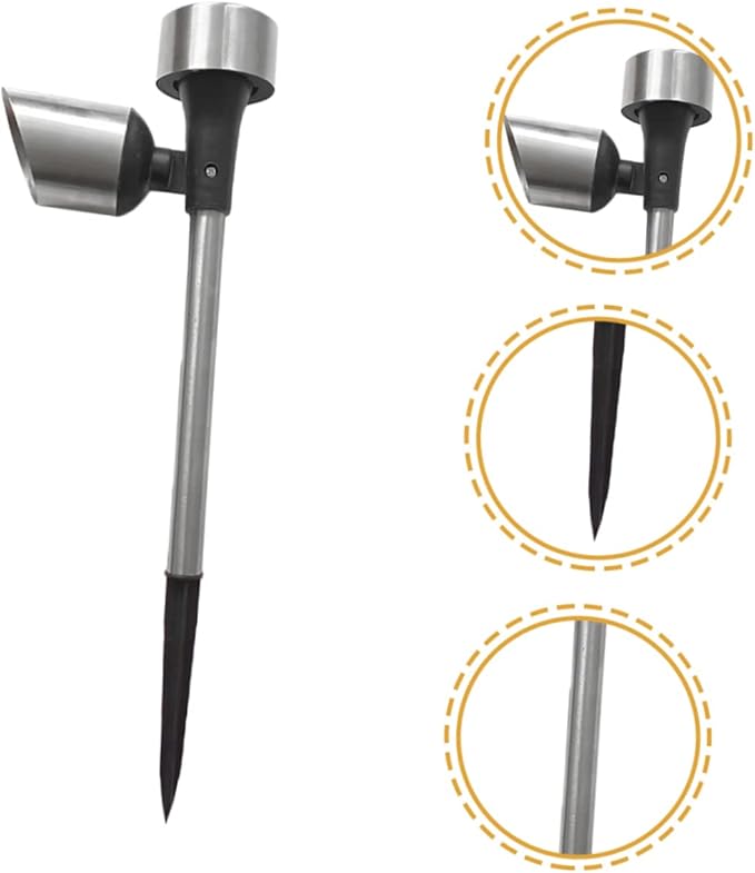 POPETPOP 2pcs Solar Pathway Lights Outdoor Solar Garden Stake Lamps Energy-Saving Landscape Lighting for Lawn and Patio Warm Illumination