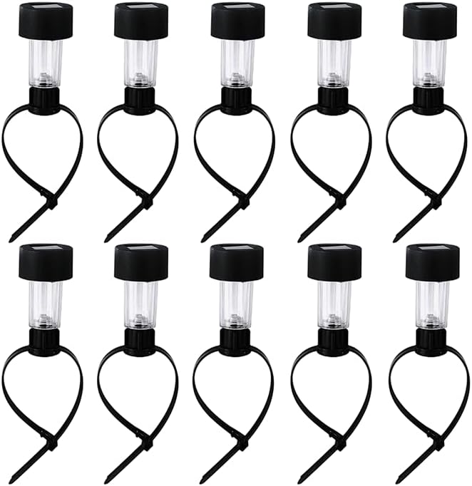DIY Lights Solar Garden and Solar Fence Lights,Including 10 Lights, Easy Installation with - Outdoor Path Light | Lumora