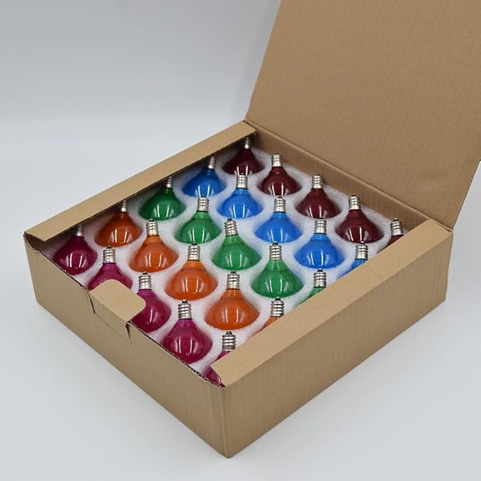 Hometown Evolution, Inc. G50 2" LED Assorted Colored Outdoor Globe String Lights (White Wire, 10 ft)