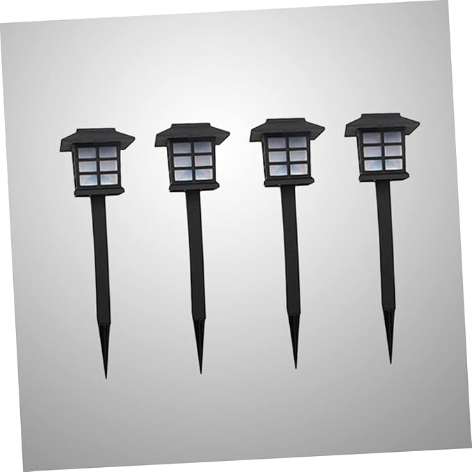 4pcs Solar Security Light Solar Pathway Lights Stake Outdoor Garden for Walkway Patio Driveway