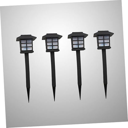 4pcs Solar Security Light Solar Pathway Lights Stake Outdoor Garden for Walkway Patio Driveway