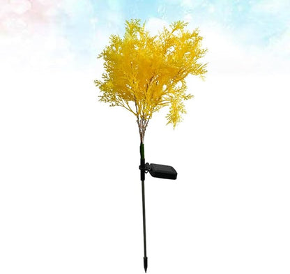 Solar Garden Lamp Solar Power Landscape Stick Light Yellow Outdoor Lawn Pathway Lighting Decorative Stake Light for Garden Villa