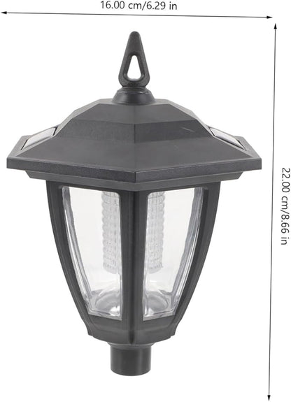 VOSAREA Solar Garden Light Decorative Outdoor Pathway Lamp Vintage LED Landscape Lighting for Lawn Garden Auto Off Solar Charge Elegant Design for Patio