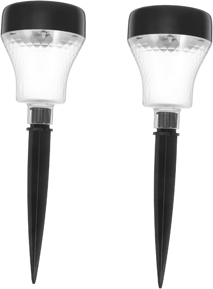 ARTIBETTER 2pcs Solar Garden Lights Outdoor Pathway Lawn Solar Lights with Warm Light for Decoration Led Landscape Lighting for Patios Walkways and Gardens