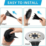 6/16/18 Pack Solar Lights Outdoor, IP44 Waterproof Solar Ground Lights with 8 Modes, Solar Powered Landscape | Lumora