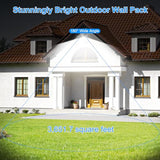 120W Modern Sleek LED Flood Light, 360° Rotatable Area Lighting