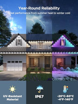 Govee Permanent Outdoor Lights 2, 150ft RGBIC Outdoor Lights with 100 Modes (Pack of 2)
