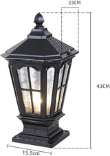 European Retro Outdoor Pillar Lights，Landscape Garden Patio Post Lamp Exter l Fence Column Head Waterproof Villa | Lumora