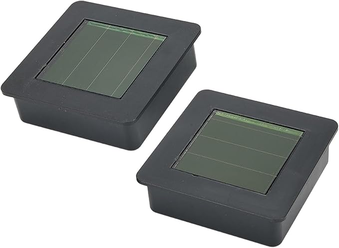 DIY Solar Light Top Panel, LED Rechargeable Square Panel Lampshade Path Lights with Switch, Solar Lanterns Replacement(2Pcs)