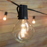 fantado 12 FT Shatterproof Light Bulb LED Outdoor Patio String Light Set, 10 Socket E12 C7 Base, Black Cord - G50-2 | Lumora