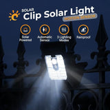 Solar Clip Light with Motion Sensor, 2026 New Portable Outdoor LED Light for Camping, Adjustable Clip On LED Light | Lumora
