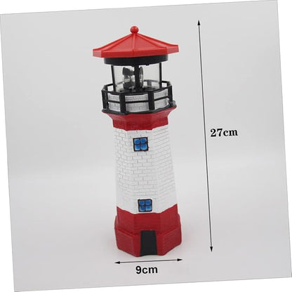 Unique Solar Rotating Lighthouse Garden Decor for Outside Landscape Light Solar Pathway Lights