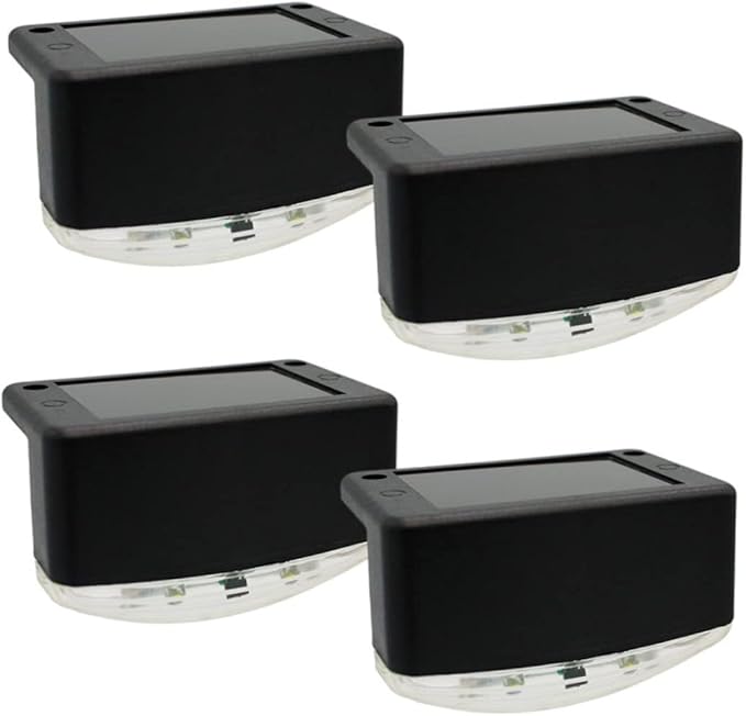 DOITOOL 4pcs Solar Pathway Lights Led Stair Lamps for Outdoor Garden Rechargeable High Conversion Rate Easy | Lumora