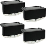 DOITOOL 4pcs Solar Pathway Lights Led Stair Lamps for Outdoor Garden Rechargeable High Conversion Rate Easy | Lumora