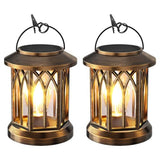 Solar Lantern Outdoor Lights with Wall Mount Kit, Upgraded Solar Lanterns