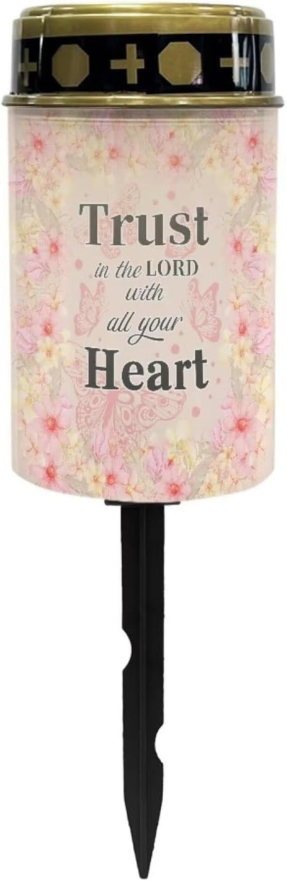 Gospel Print Waterproof Solar Lights Outdoor, Landscape Solar Garden Lights, Solar Power Outdoor Pathway Garden Lights, Outdoor Solar Lights for Yard Landscape Pathway Lawn