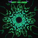 Halloween Decorations Outdoor Scary Skull Solar Lantern Green Light