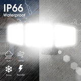 120W LED Flood Lights Outdoor, High Brightness 12000lm LED Security Light, IP66 Waterproof Outside Floodlight 6500K Coldwhite, Exterior Lighting Fixtures for House, Yard, Garden,Playground