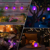 Hompavo Larger Gen2 Solar Lanterns Outdoor Waterproof with Ultra-Real Flame