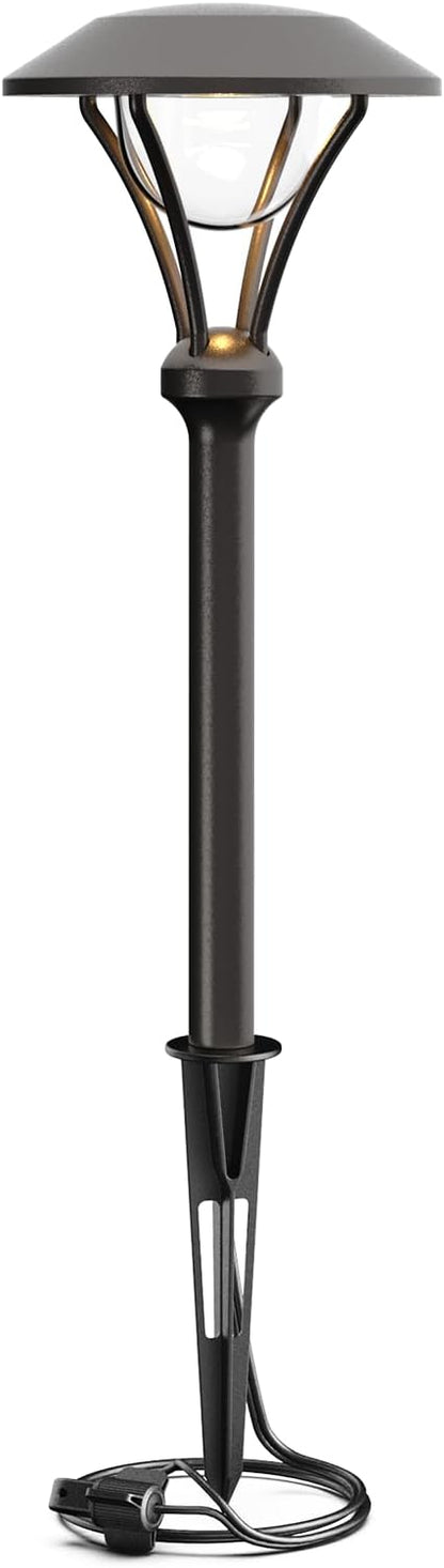 GOODSMANN Low Voltage Pathway Lights Landscape Lighting Outdoor Path Lights Wired LED 1W 60 Lumens 3000K Aluminum Housing Walkway Driveway Light with Stake Connector
