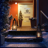 Motion Sensor Outdoor Lights - Outdoor Motion Sensor Light Battery Operated Wireless Spotlight Motion Detector Security Light Auto On Off for Sheltered Porch Stair Hallway Garage Wall Shed (2 Pack)