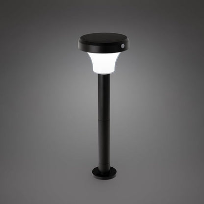 IntelliPath Solar Smart LED Landscape Path or Fence Post with Linkable IR Motion Sensor and Daylight Sensor 160 Lumens 8 Hours on Full Charge RGB Color Changing and Tunable White in Black