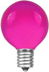 100 Foot G50 Outdoor Patio String Lights with 125 Purple Globe Bulbs – Indoor Outdoor String Lights – Market Bistro | Lumora