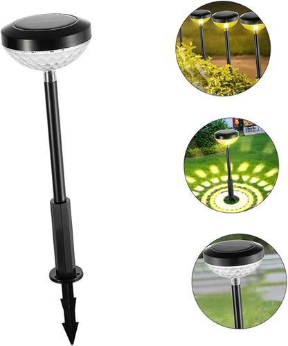 Toyvian Solar Pathway Lights LED Solar Powered Landscape Lamp Decorative Stake Light for Garden Patio Easy Installation Material Solar Energy Efficient