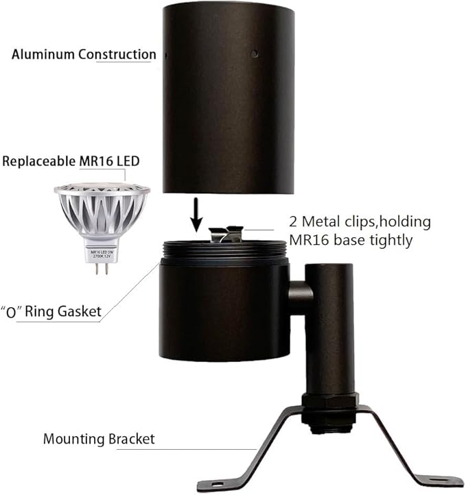 Arrownine Landscape Lighting Moonlighting Tree Down Lighting Fixture,Low Voltage 12V Outdoor Lighting Wall Mounted | Lumora