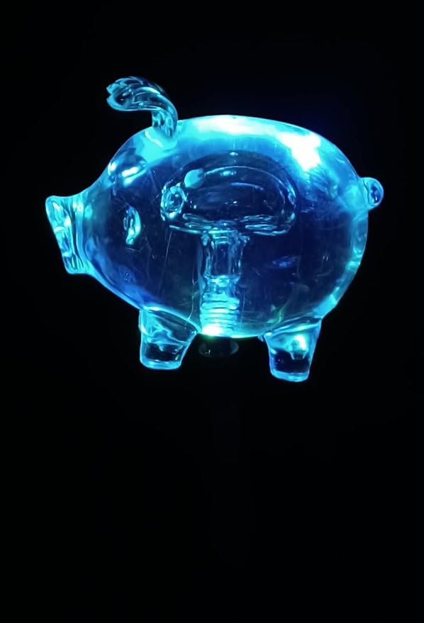Starry Illuminate 1 PCS Solar Color Changing Style Garden Stake Light Pathway Stake Light (Pig)