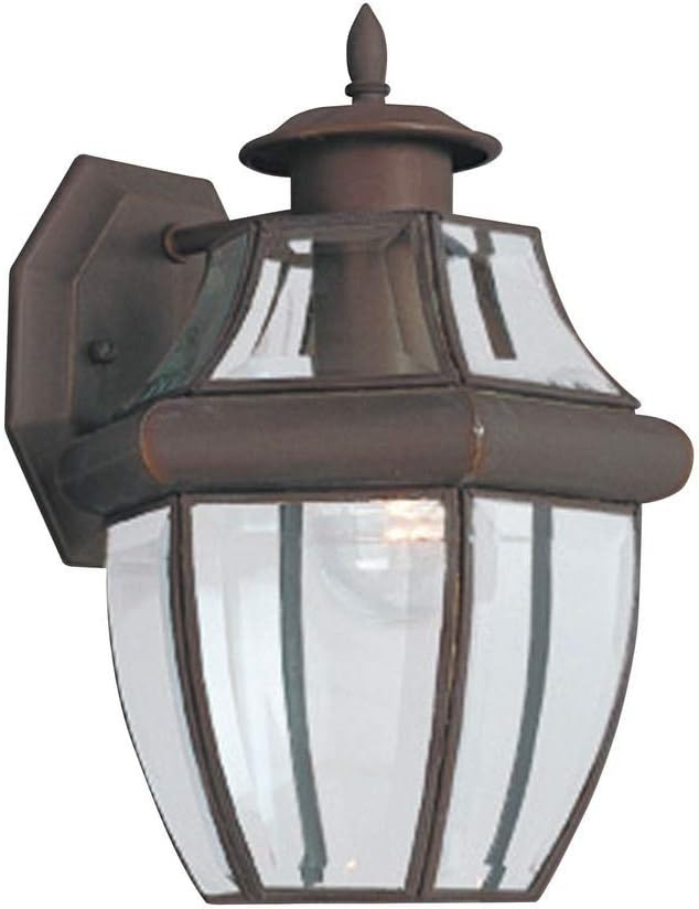 Generation Lighting 8038-71 Lancaster Traditional One - Light Outdoor Wall Lantern Outside Fixture, Antique Bronze Finish