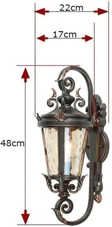European Style Retro Outdoor Wall Lamp,E26 1-Lights s Sconce Light,Waterproof Outside Illumi Tion Fixture,Villa | Lumora