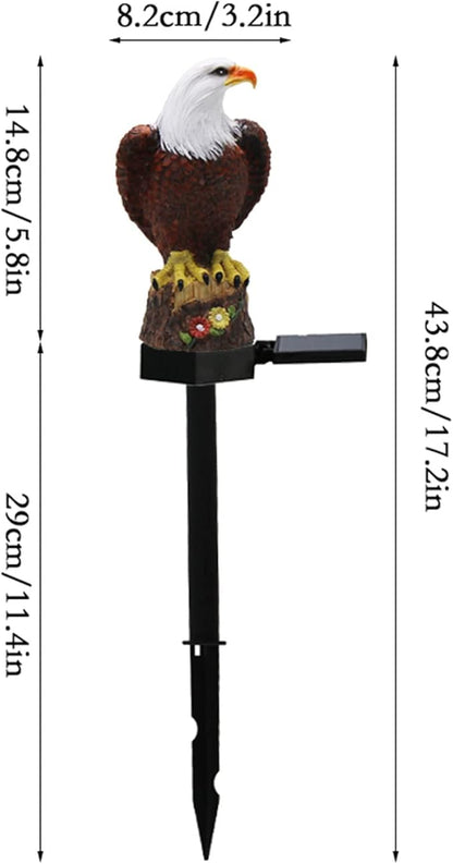 TREETDOBV Outdoor Solar Garden Lights Eagle Figurine Solar Pathway Lights Waterproof Solar Lights Outdoor Waterproof Courtyard Decorative Floor Insert Light for Patio Yard Art Decoration(#1)