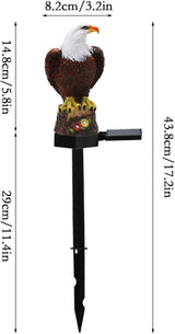 17in Solar Eagle Light, Resin Eagle Figurine Stake Light Garden Camping Eagle LED Light Outdoor Waterproof | Lumora
