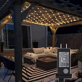 Eueasy LED Net Lights, 480L 10×10 FT Outdoor Mesh Lights for Patio, Gazebo