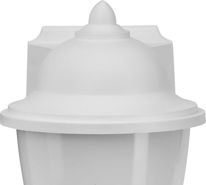 Progress Lighting Polycarbonate Outdoor 1-Light Acrylic Shade Traditional Outdoor Wall Lantern Light White