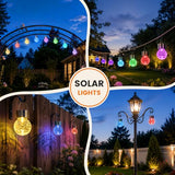 GIGALUMI Solar Hanging Lights Outside Solar Christmas Decoration Light 24Pc